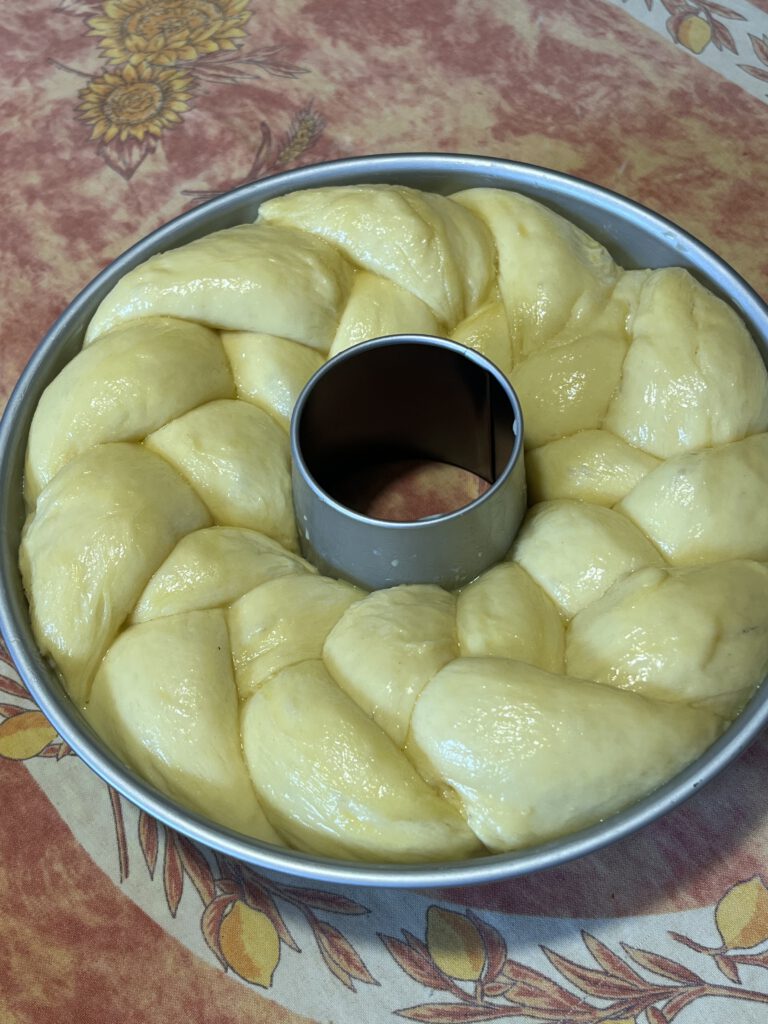 pâte a brioche tressée deuxième levée