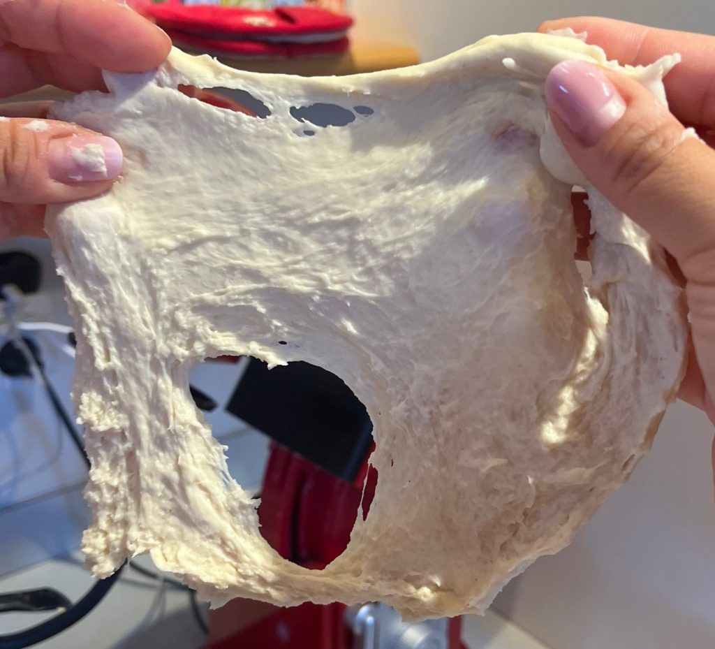 pate à pain de mie test de la membrane étape 1