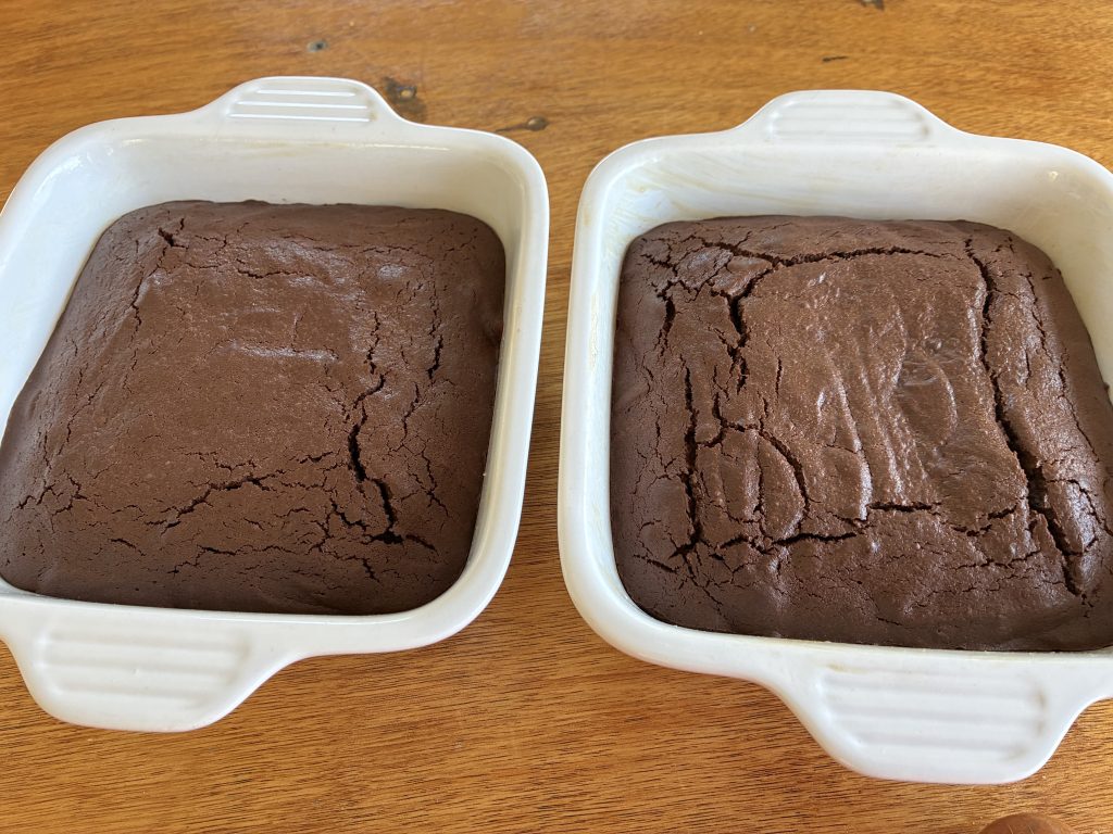 Brownies sortis du four